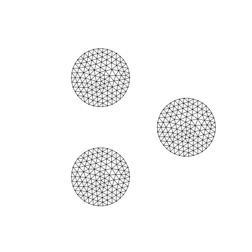 Three discs merging