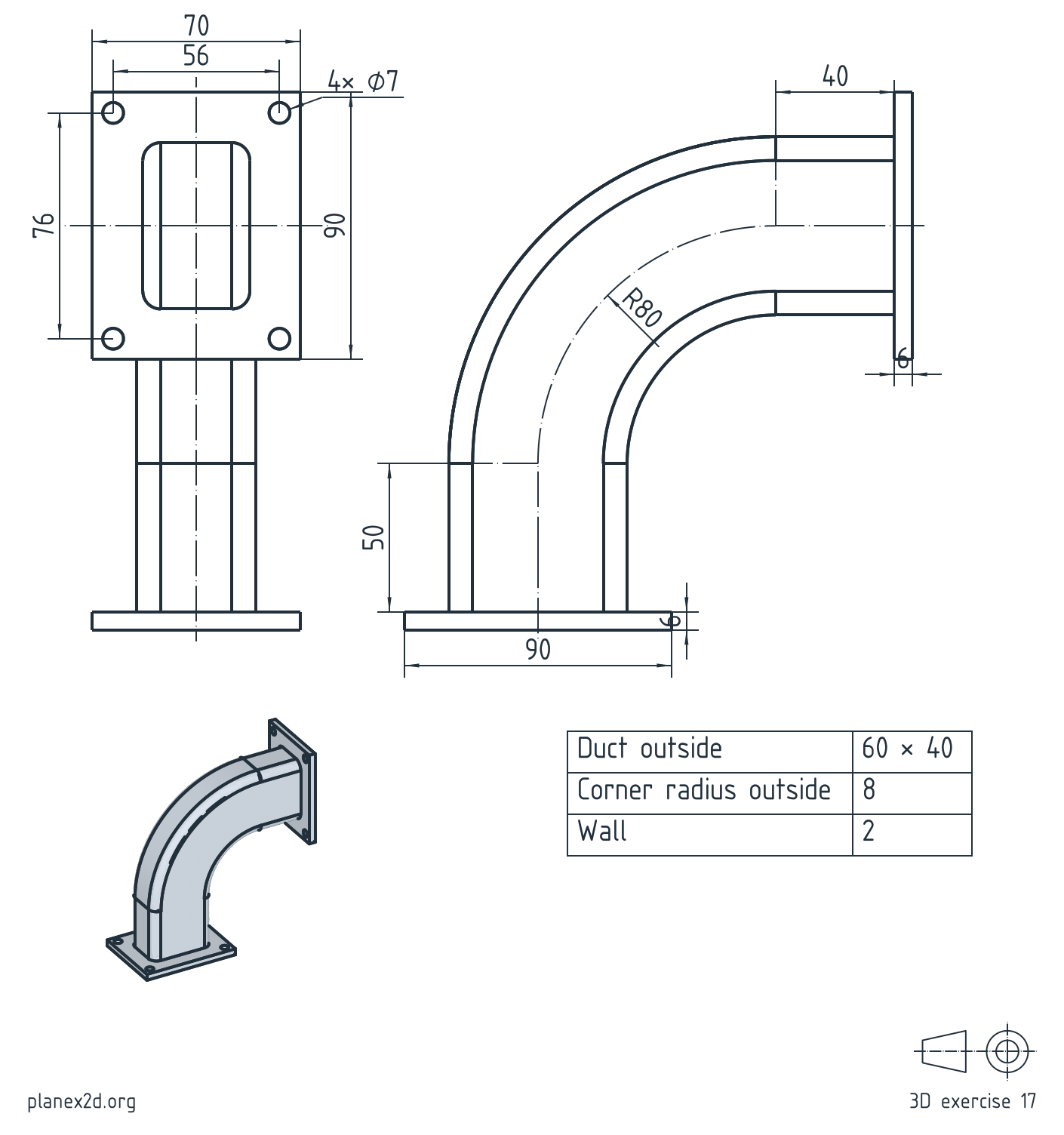 Elbow duct