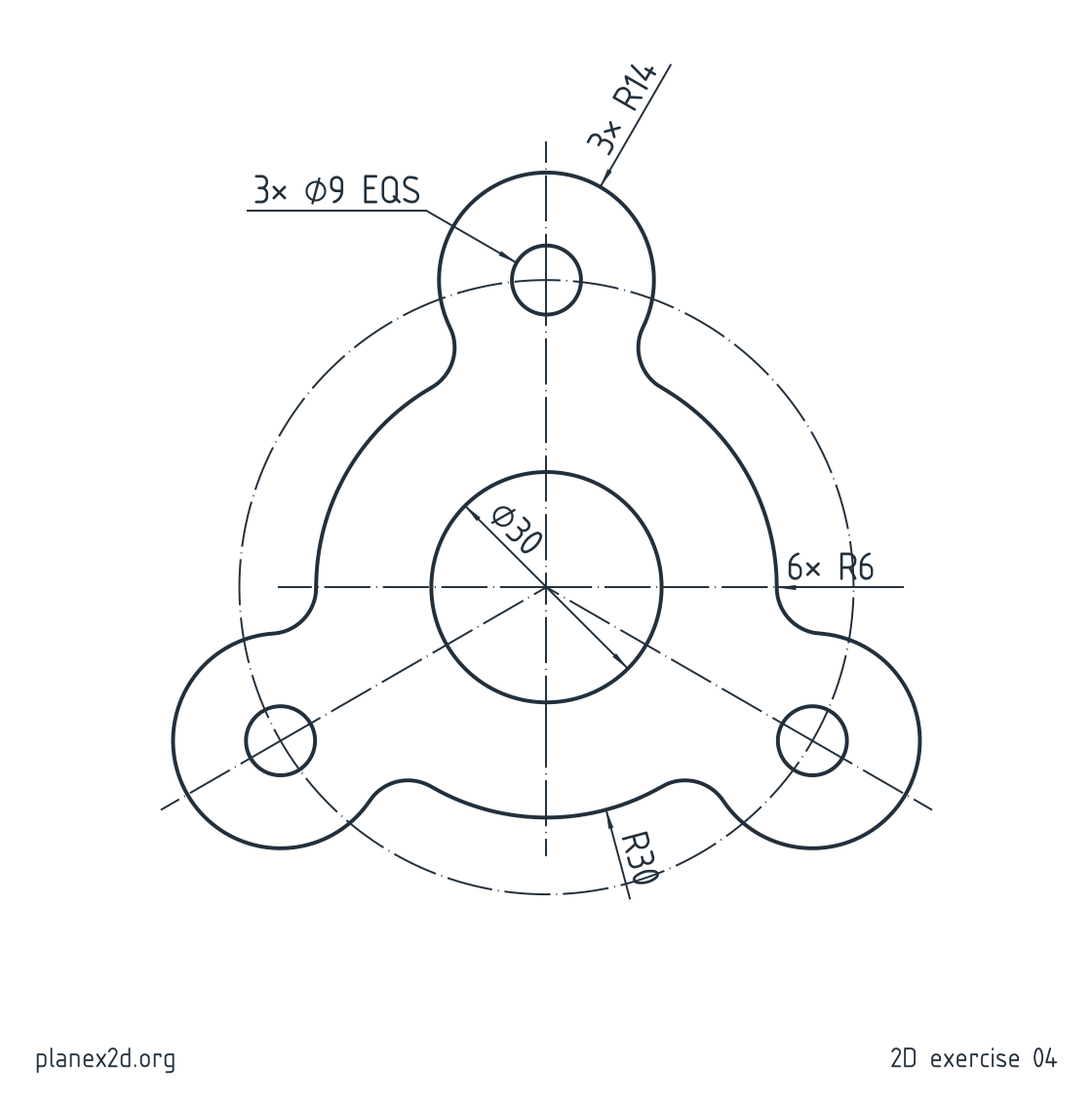 Lobed gasket
