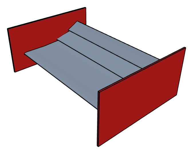 Rear wing with DRS