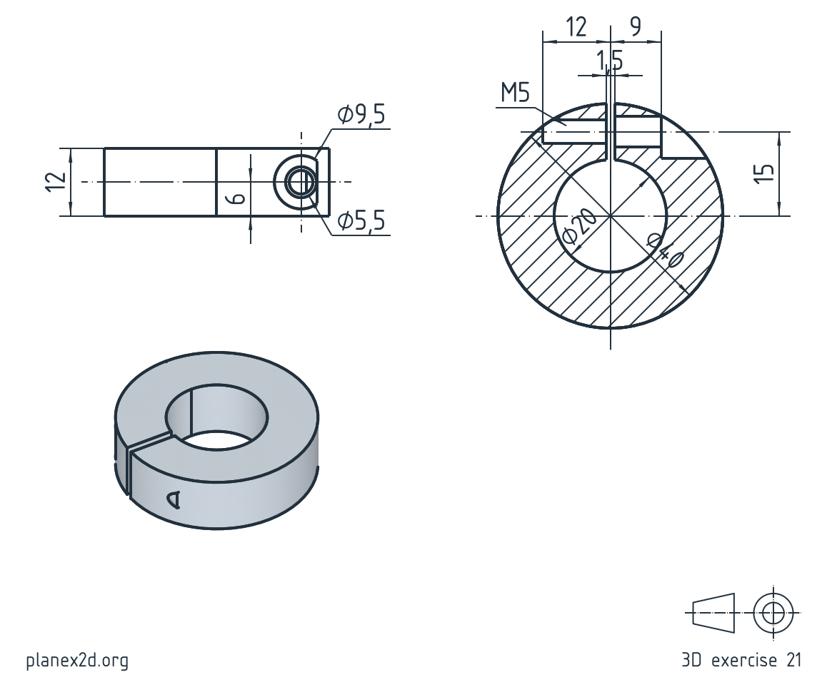 Split shaft collar