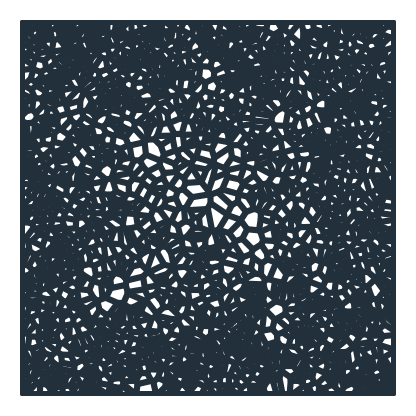2000 cells, the struts 0.12 thick