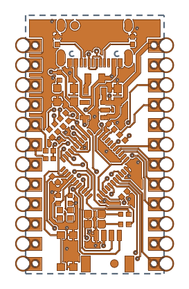 F.Cu, the top layer